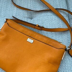 Coach Orange Leather Crossbody Bag